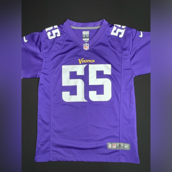 Nike On Field Anthony Barr #55 Youth Jersey Size Large New Without Tags - Picture 2 of 3